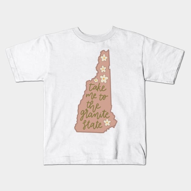 New Hampshire Kids T-Shirt by nicolecella98